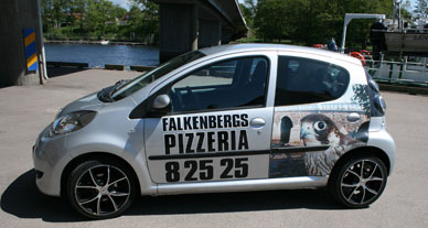 Hemkörning från Falkenbergs Pizzeria